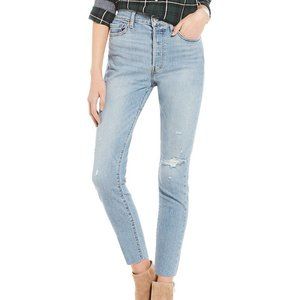 NWT Levi's Wedgie Skinny Blue Spice 25